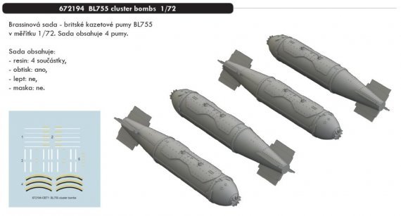 BRASSIN 1/72 BL755 cluster bombs