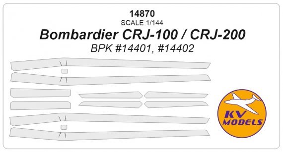 1/144 Bombardier CRJ-100 / CRJ-200 masks for Bpk
