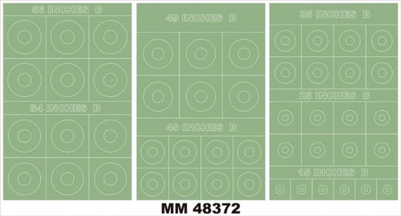 1/48 Raf Roundels Type B insignia and markings masks for