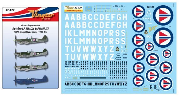 1/32 Supermarine Supermarine LF Mk.IXe & PR Mk.XI  RNAF 1946-51