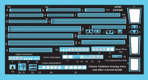 1/32 Gloster Gladiator Mk.I/Mk.II/Sea bracing wires