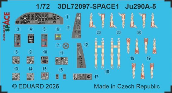 Eduard 1/72 Ju 290A-5 pour Revell