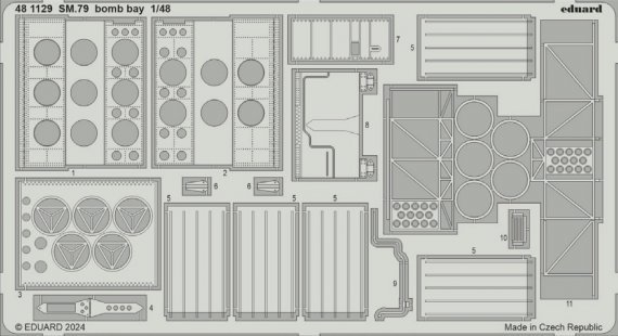 1/48 SET SM.79 bomb bay for Eduard