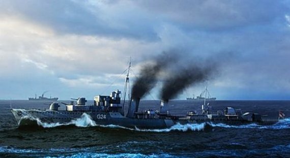 Trumpeter HMCS Huron G24 Cacciatorpediniere Tribal 1/350