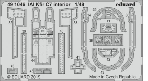 1/48 SET IAI Kfir C7 interior