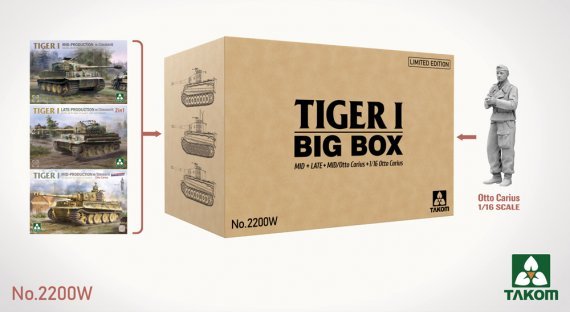 1/35 Pz.Kpfw.VI Tiger I Big Box Limited Edition 3 tanks 2 figure