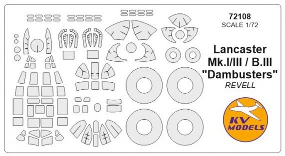 1/72 Avro Lancaster + wheels masks