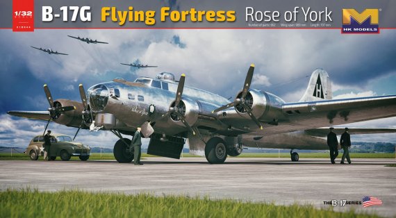 1/32 Boeing B-17G Flying Fortress Rose of York includes resin fi