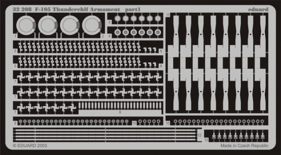 Eduard F-105 Thunderchief armament