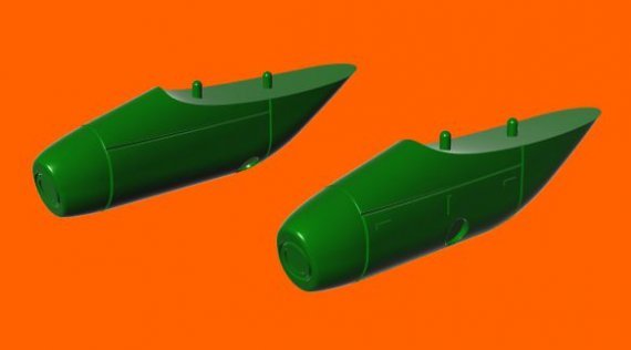 1/72 Recce pod 4x70mm cameras