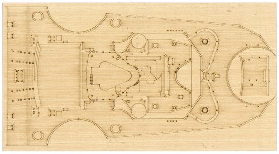 Detail up set for Trumpeter 1/200 Bismarck