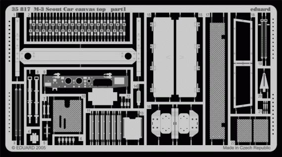 M-3 Scout Car canvas top  (ZVE)