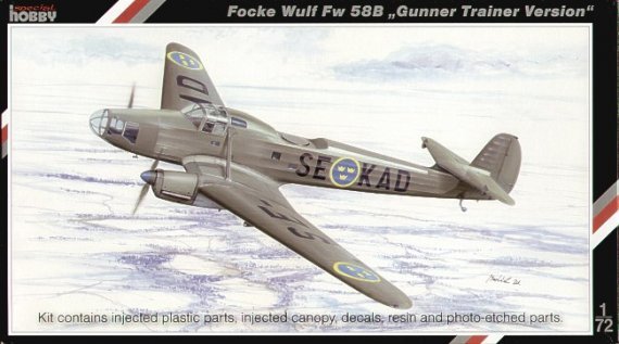 1/72 Focke-Wulf Fw 58B Gunner Trainer Version