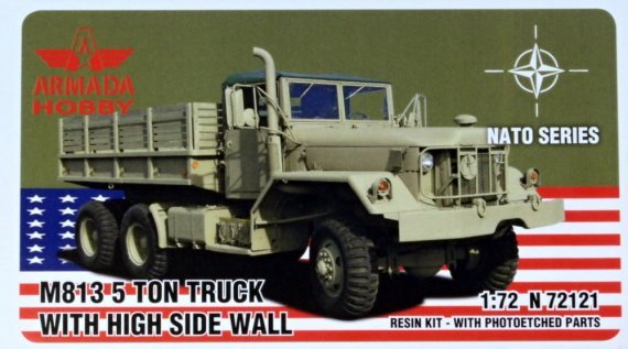 1/72 M813 5-ton Truck with High Side Wall