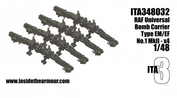 1/48 Raf Universal Bomb Carrier Type EM/EF No.1 Mk.II