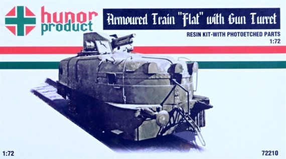 1/72 Armoured Train FLAT with Gun Turret