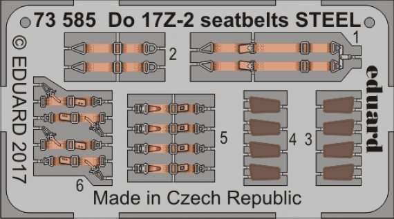 SET Do 17Z-2 seatbelts STEEL