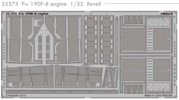 1/32 Focke-Wulf Fw Fw 190F-8 engine (for Revell)