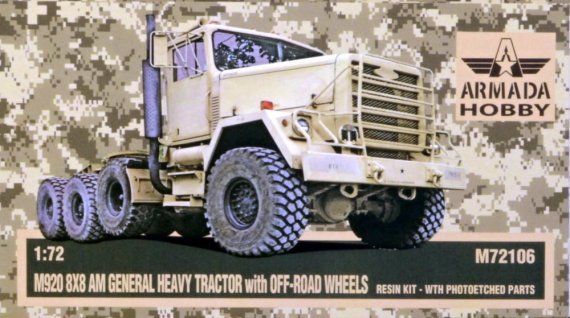 1/72 M920 8x8 Heavy Tractor with Off-Road wheels