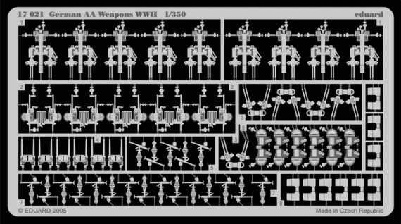 German AA Weapons WWII 1/350