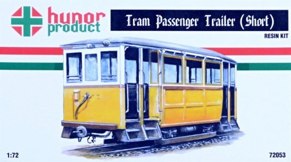 1/72 Tram Passenger Trailer  short