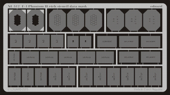 F-4 Phantom II etch stencil data mask