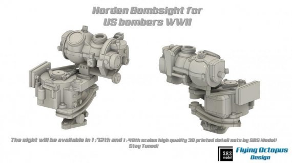 1/72 Norden Bombsight for US Bombers WWII