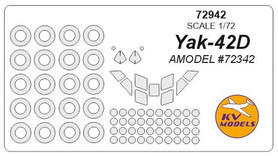 1/72 Yakovlev Yak-42D + wheels masks
