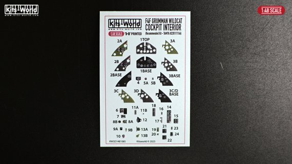 1/48 Grumman F4F-4 Wildcat Instrument Panels