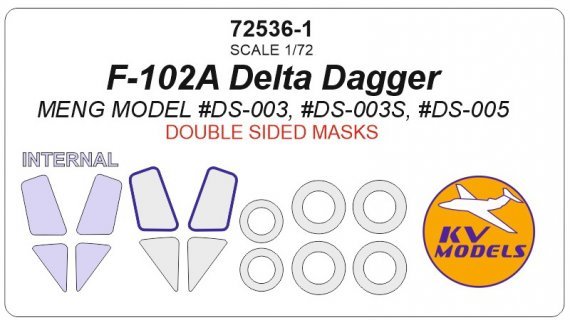 1/72 Convair F-102A Delta Dagger masks