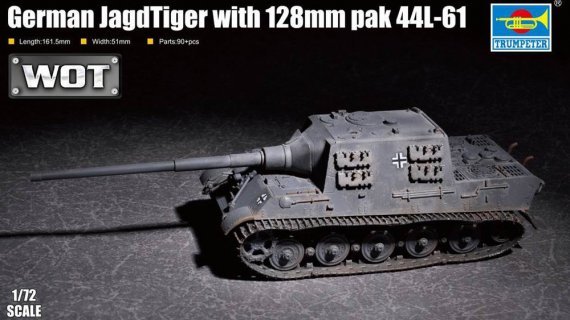 1/72 German JagdTiger 128mm pak44 L/61