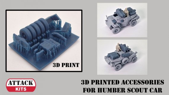 Set D�taillage Int�rieur Moteur Humber Scout Car 1/72 Attack