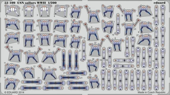 1/200 USN sailors WWII S.A.