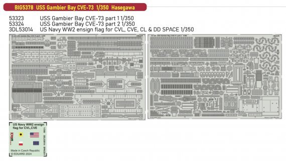 Eduard EDUBIG5378 USS Gambier Bay CVE-73 1/350