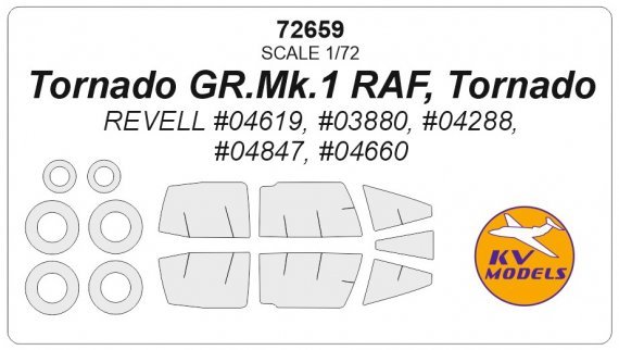 1/72 Tornado GR. Mk. 1 RAF, Tornado masks
