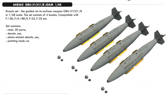 Brassin 1/48 GBU-311/B JDAM