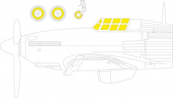 Mask 1/48 Hurricane Mk.IIb TFace for Arma Hobby