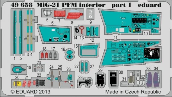 1/48 MiG-21PFM interior (EDU)