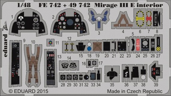 1/48 Mirage III E interior