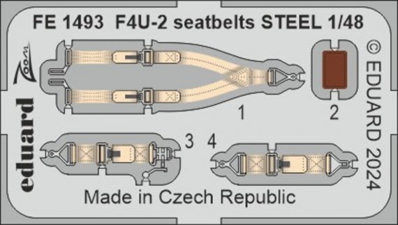 1/48 F4U-2 seatbelrs STEEL for Hobby Boss
