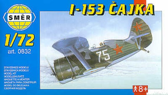 Smer 1/72 Polikarpov I-153 Chaika Modello Aereo
