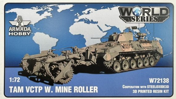 1/72 for Tamiya VCTP with Mine Roller .resin kit
