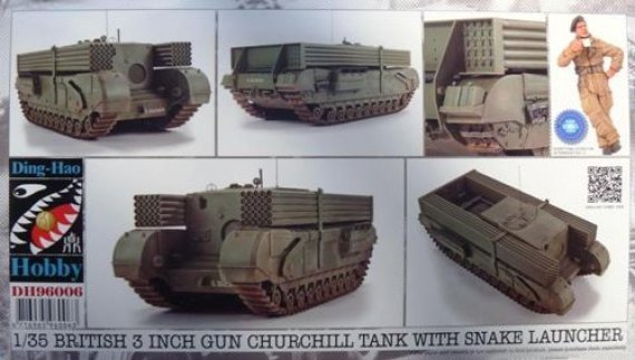 1/35 Churchill 3 inch Gun Carrier with 25+25 Snake Pipes & Bonus