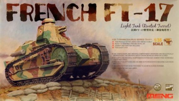 1/35 French FT-17 Light Tank (Riveted Turret)