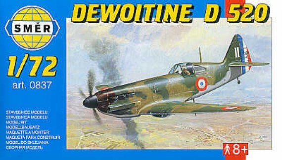 Smer 1/72 Dewoitine D.520 Modello Aereo