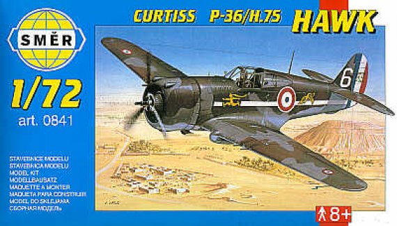 SMER Maquette Curtiss H75 1/72 Avion