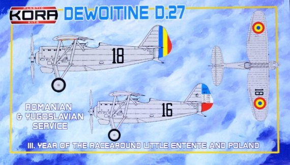 1/72 Dewoitine D.27 Romanian & Yugoslavian Service