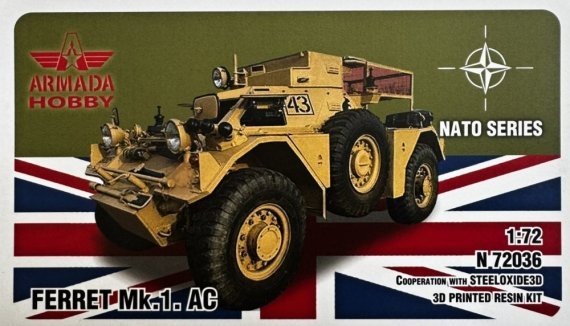 ARMADA HOBBY Ferret Mk.1. AC NATO Series 1/72 3D Kit