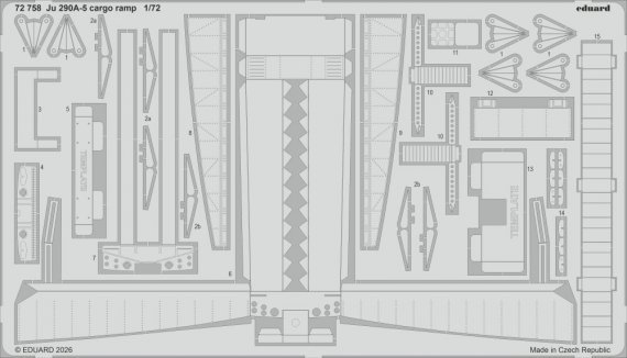 Eduard 1/72 Ju 290A-5 Rampe Cargo pour Revell
