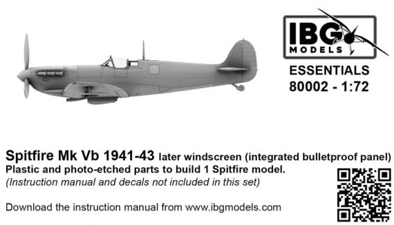 IBG Models Spitfire Mk.Vb 1941-43 1/72 avec Essentiels